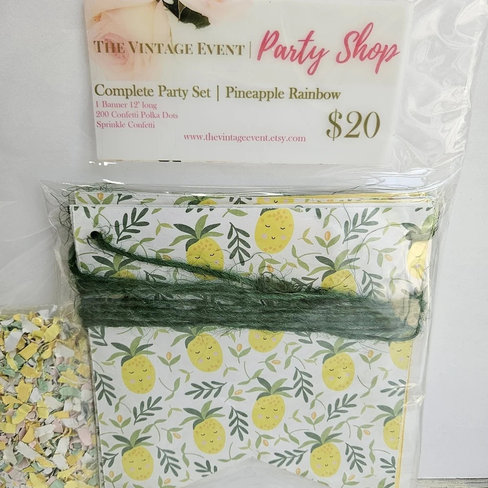 Pineapple Rainbow Party Set